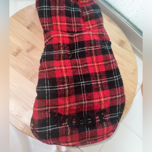 Top Paw - Flannel “Woof” Hoodie - Picture 5 of 7